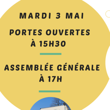 [Invitation] Portes Ouvertes et Assemblée Générale Mardi 3 Mai 2022