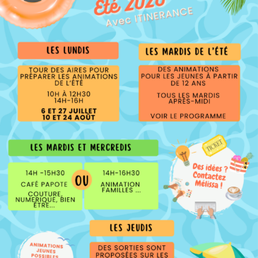 Programme des vacances de l&rsquo;été 2026